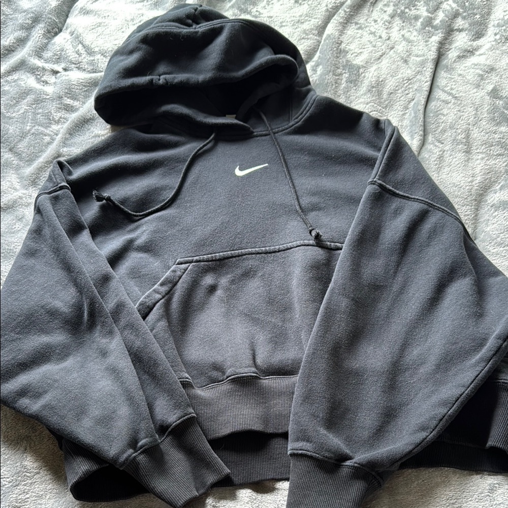 Nike black Hoodie with White Logo